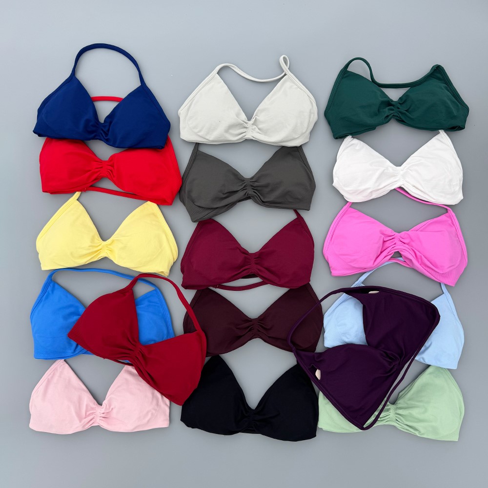 Push Up Bra Padded - Reggiseno Sportivo con Spalline Sottili per