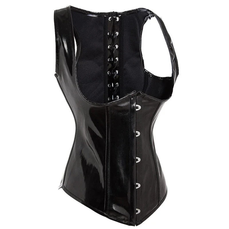 Corsetto in pelle PU nera Stea - Corset Waist Cinch recensione e prezzo