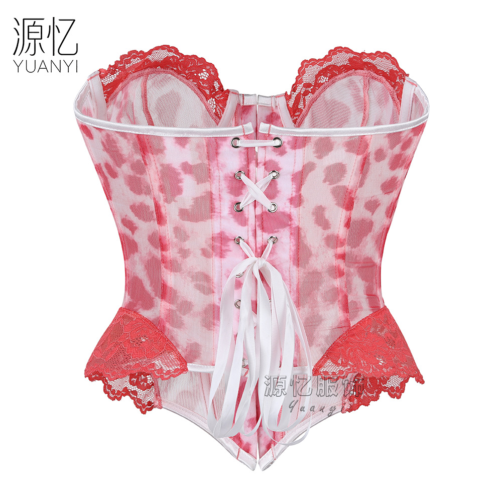 Corsetto in pizzo rosa con sta - Corset Waist Cinch recensione e prezzo