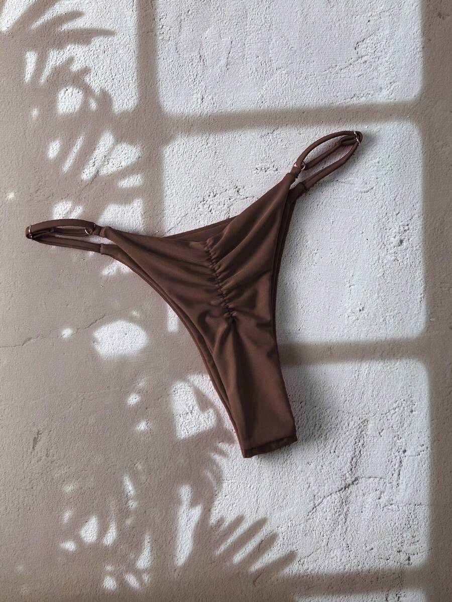 Slip bikini a tinta unita mini - Thong Bikini Women recensione e prezzo