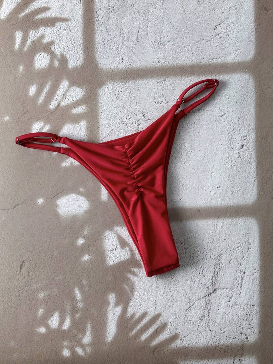 Slip bikini a tinta unita mini - Thong Bikini Women recensione e prezzo
